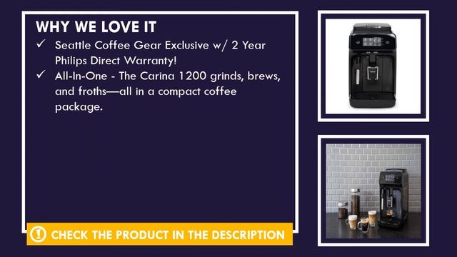 Philips Carina 1200 Series Fully Automatic Espresso Machine Review смотреть онлайн