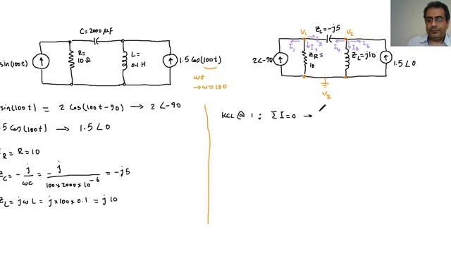 35: AC Circuit Analysis with Node Voltage Method (Engineering Circuit) смотреть онлайн