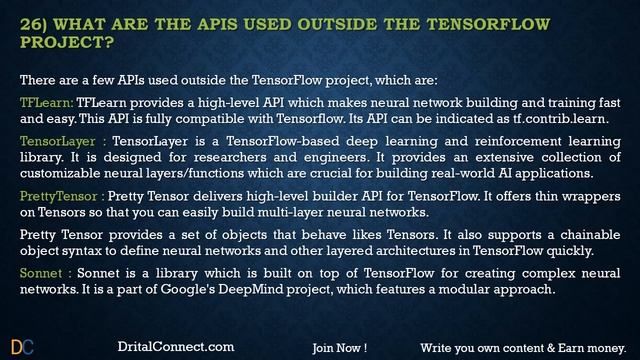 TensorFlow Interview Questions and Answers смотреть онлайн