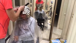 #мелированиеволос#мелирование# Мелирование волос средней длины