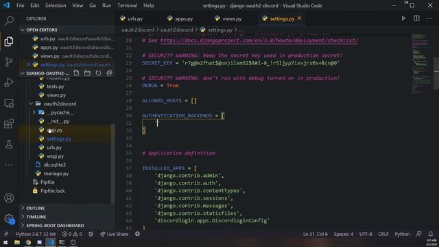 Discord OAuth2 w/ Python & Django - Ep. 5 - Custom Django Authentication смотреть онлайн