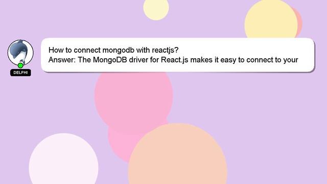 How to connect mongodb with reactjs? смотреть онлайн