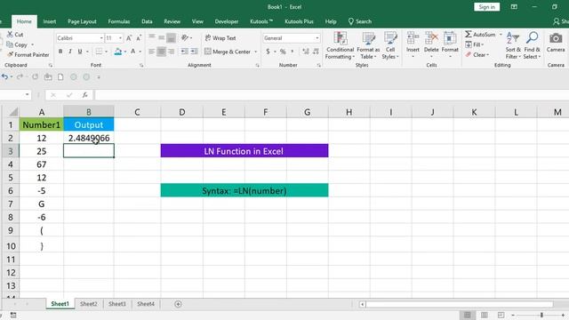 How to use LN Function in Excel Office 365? Geek Excel смотреть онлайн