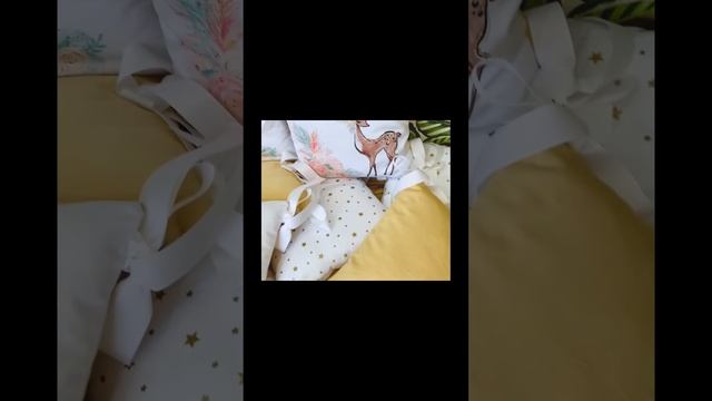 Постельное белье в детскую кроватку. Бортики для кроватки. Наволочки для подушек.