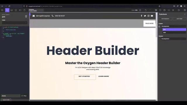 Overlapping multi-row header in WordPress, Oxygen Builder - SpeedArt смотреть онлайн