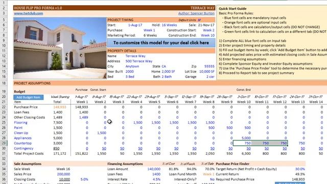 Excel Pro Forma for Flipping Houses смотреть онлайн