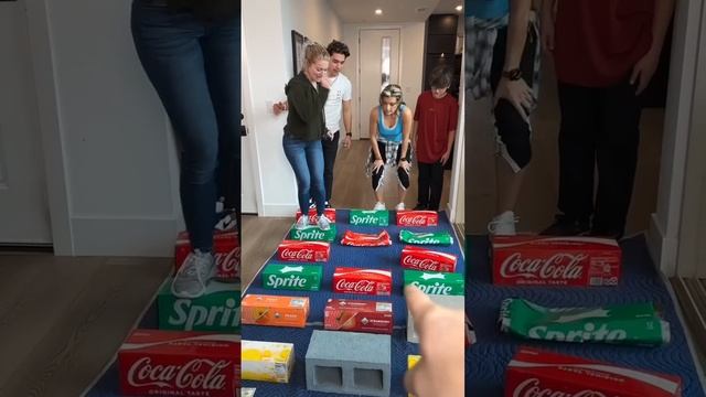 Don’t jump on the wrong box! #challenge #sodaboxes #game #shorts смотреть онлайн