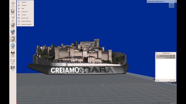 Gradara borgo e Rocca in 3D Village and love castle of Gradara Burg von Gradara 3D смотреть онлайн