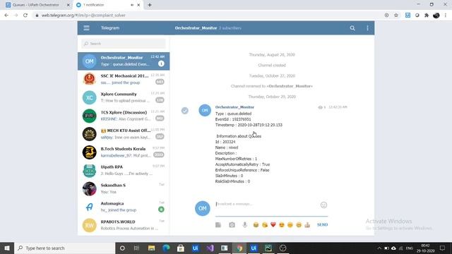 Orchestrator Monitoring and updating events via telegram смотреть онлайн