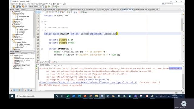 Java II Chapter 10 Class 3 Part 1 Comparable Interface смотреть онлайн