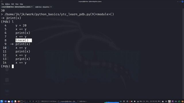 Python Basics - 34 - Debugger - pdb - set_trace смотреть онлайн