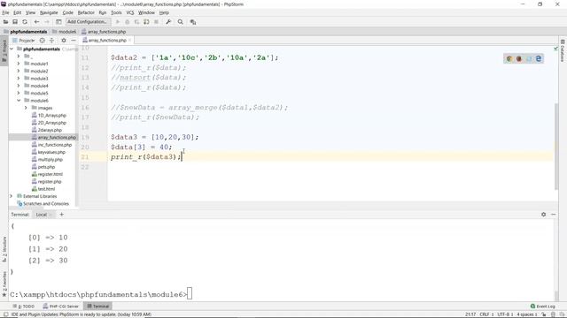 PHP: Array Functions смотреть онлайн