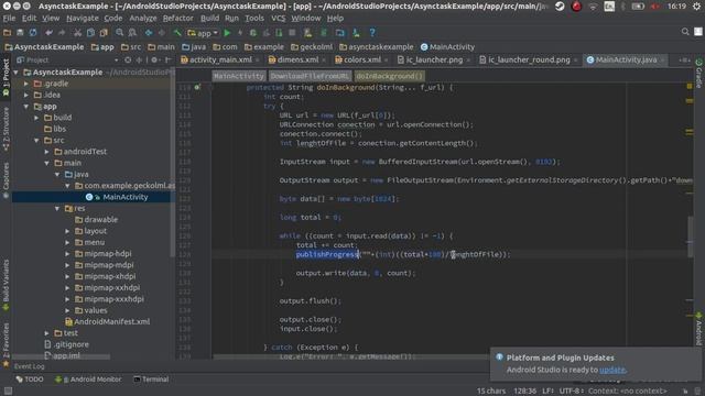 [PDM 17-I] Asynctask en Barra de Progresos y Descarga de Imagen - Lab 05 смотреть онлайн