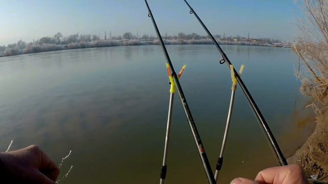 Рыбалка в декабре по открытой воде Река Чу смотреть онлайн