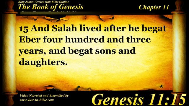 Genesis Chapter 11 - Bible Book #01 - The Holy Bible KJV Read Along Audio/Video/Text смотреть онлайн