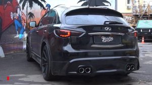 Infiniti FX 37 Очень громкая выхлопная система с двумя режимами громкости для Инфинити ФХ 37