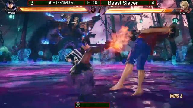 TEKKEN 8 FIRST MATCH FT10 $0FTG4M3R VS BEAST SLAYER смотреть онлайн