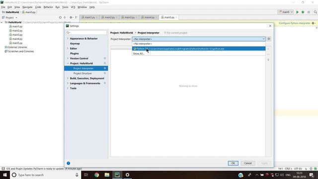 [Solved] 'No python interpreter configured for the project' in Pycharm смотреть онлайн