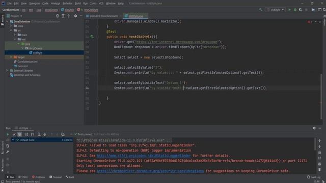 Handle drop-down using Selenium and Java || Selenium + Java core operations смотреть онлайн