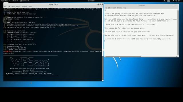 Kali 2.0 Linux - Wordpress Website blocking WPscan смотреть онлайн