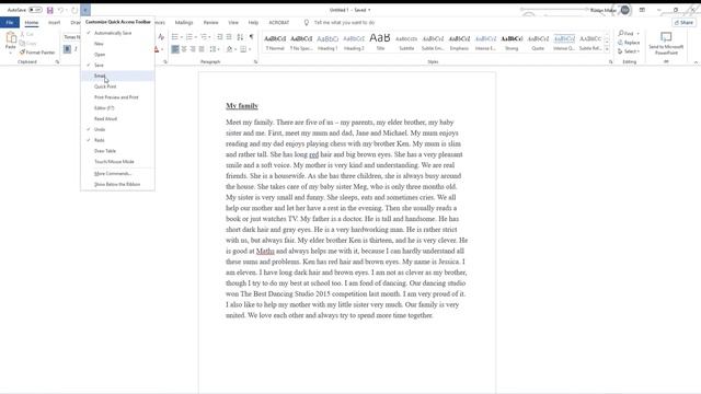 How To Send A Word 2021 Document By Email With Outlook