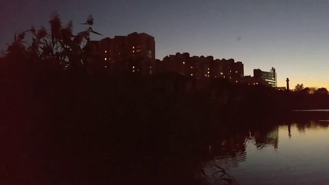 Ростов-на-Дону. Северное водохранилище. Вечером и ночью. смотреть онлайн