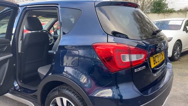 Suzuki SX4 S-Cross 1.4 Boosterjet MHEV SZ5 SUV 5dr Petrol Hybrid Manual Walkaround Sphere Blue смотреть онлайн