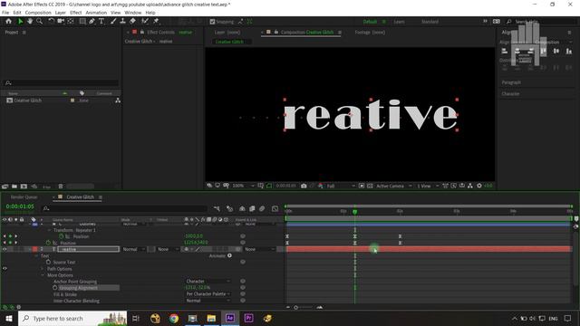 Advance Glitch Text Effect in After Effects | Text Animation Tutorial смотреть онлайн