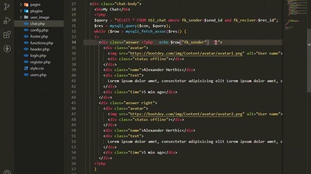 chat application with login/signup in php/MySQL Part 3 смотреть онлайн