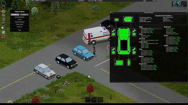 Car Guide (windows, shooting, tire pressure, barricades) | Project Zomboid смотреть онлайн