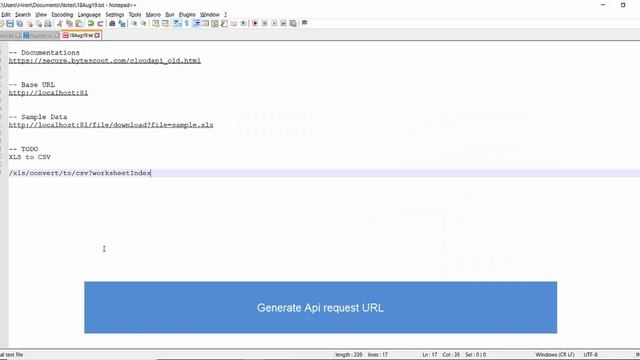 Bytescout API Server - XLS to CSV (7/7) смотреть онлайн