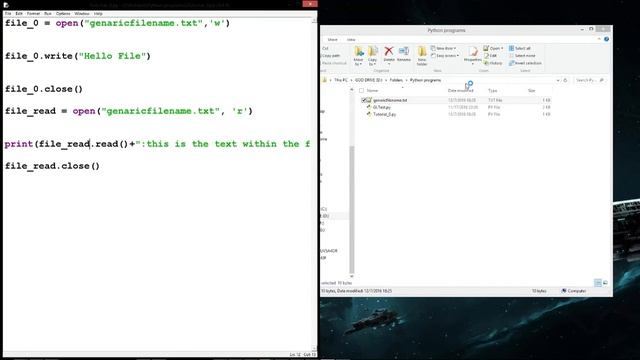 Python Tutorial - Episode 5 - File IO The Easy Way смотреть онлайн