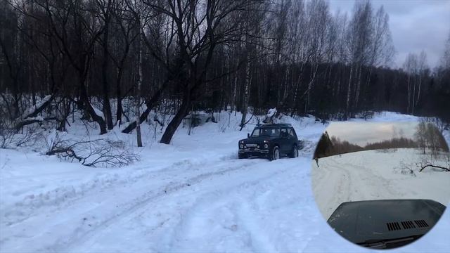 Обзор на бюджетно заряженную ВАЗ-21214 Нива. Зимний оффроуд на ниве. смотреть онлайн