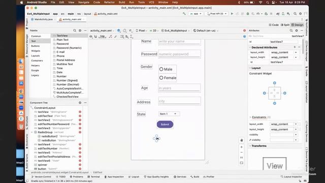 Android Tutorial using Java and Constraint Layout смотреть онлайн