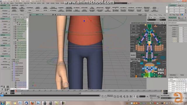 Animation School -- AnimSchool Malcolm Rig Demo, Part 1 смотреть онлайн