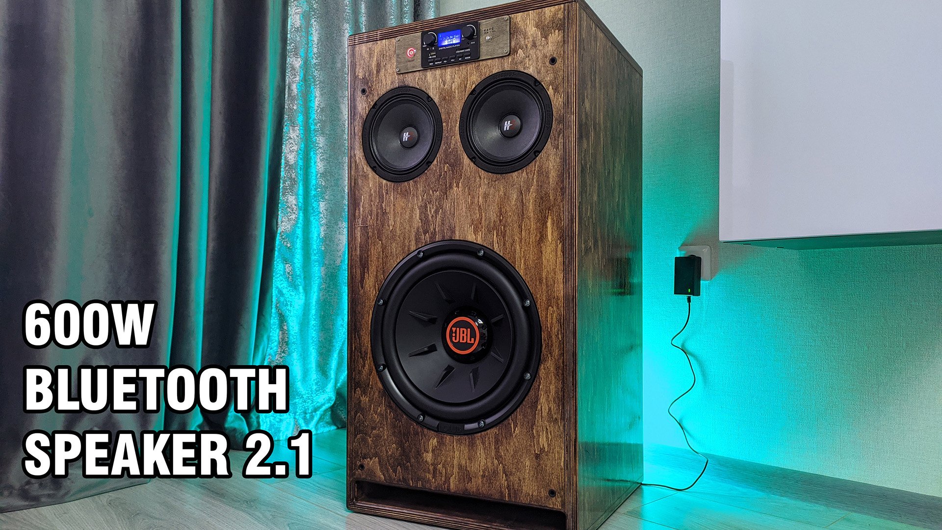 Мощная блютуз колонка 2.1 JBL Club 1224/Headshot R65 - 600W смотреть онлайн