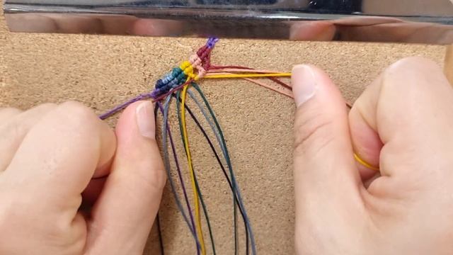 MACRAME TUTORIAL | ?Macrame Rainbow Bracelet | 마크라메 팔찌 만들기 смотреть онлайн