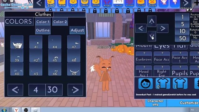 Прикольные скины/образ 2. Белочка в Гача Онлайн Роблокс. Skin Gacha Roblox. смотреть онлайн