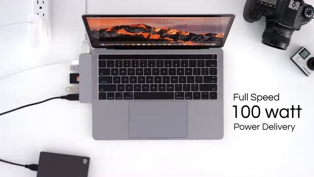 MacBook Pro Port HyperDrive USB C Hub смотреть онлайн
