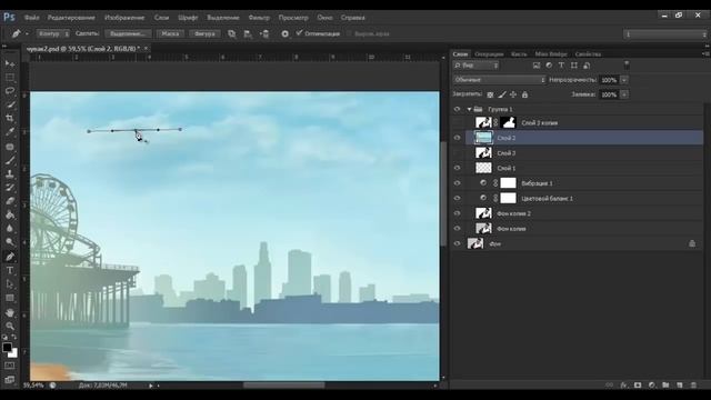 Мультяшное фото в Фотошопе без планшета. Часть 1. Обработка в стиле ГТА в Фотошоп?? смотреть онлайн