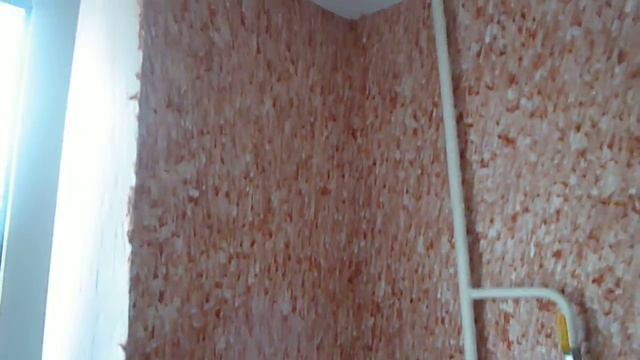 Жидкие Обои Биопласт  928 В кухне нанесли жидкие обои.