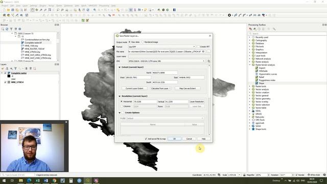 QGIS 3 Lesson 2 Using slope analysis tools for rasters in qgis смотреть онлайн