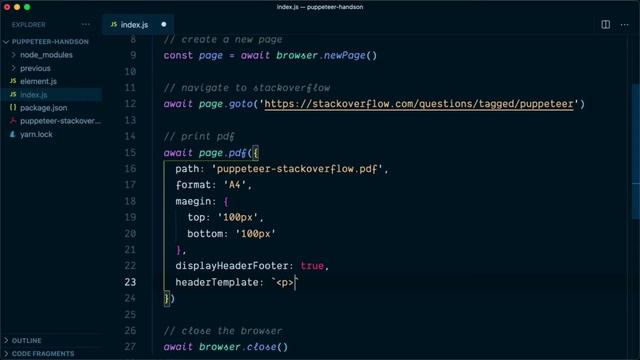 How to generate custom PDF file from HTML using Puppeteer? смотреть онлайн
