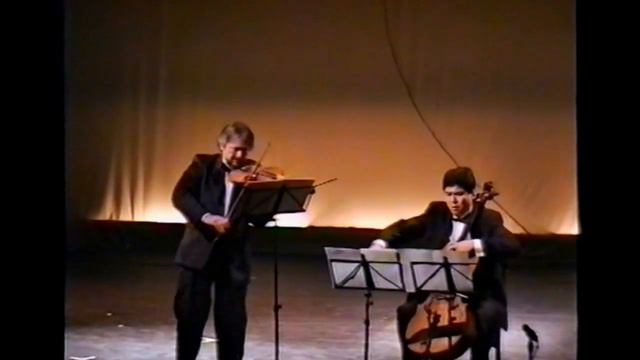 M. RAVEL - Sonata for Violin & Cello [Ioannis Mavridis, violin, Askar Bouribayev, cello] 28.04.1996 смотреть онлайн