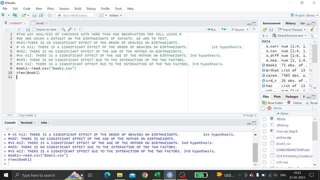 TWO WAY ANOVA MORE THAN ONE OBSERVATIONS PER CELL USING RSTUDIO смотреть онлайн