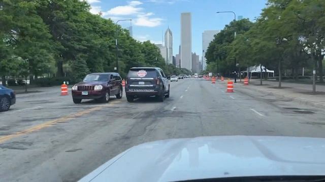 Get a sneak peek of the Chicago NASCAR street race course смотреть онлайн