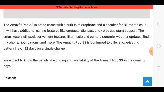 Amazfit Pop 3S Launch Date, Amazfit Pop 3S Price in India, Amazfit Pop 3S, Amazfit Pop 3S Smartwatc смотреть онлайн