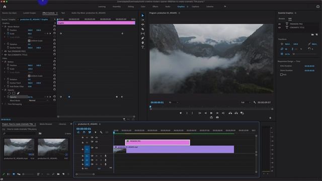 How to Create Cinematic Title Animation in Adobe Premiere Pro CC 2021 смотреть онлайн