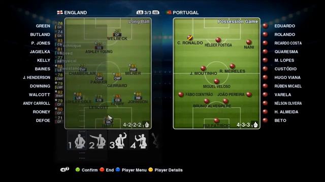 DEMO PES 2013 England National Team Player Stats смотреть онлайн