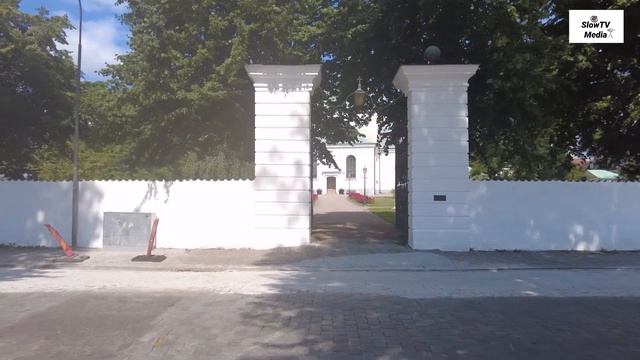 Slow TV: Walking in Swedish city, Karlshamn. смотреть онлайн